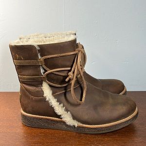 UGG Luisa Water Resistant Wool Lined Leather Boots